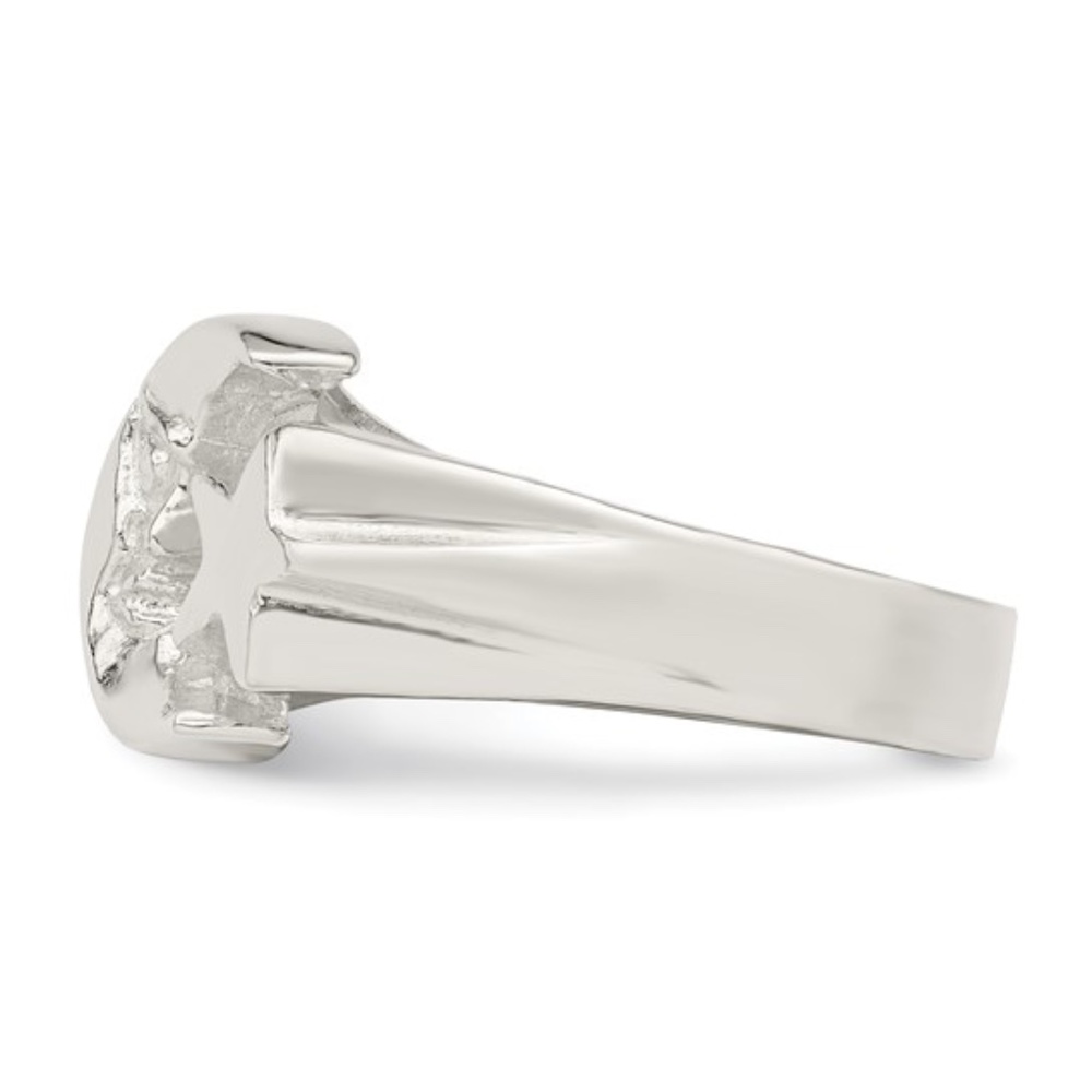 Sterling Silver Moon and Star Ring - Picture 3 of 8